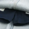 Light Wash Shoelace Denim Mini Skort