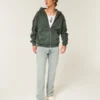 Light Wash Slim Straight Jeans