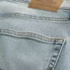 Light Wash Slim Straight Jeans