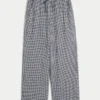 Linen-Blend Baggy Pull-On Pants