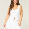 Linen Blend Button-Through Top