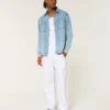 Linen-Blend Loose Pull-On Pants