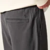 Linen-Blend Loose Pull-On Pants