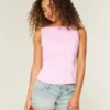 Linen-Blend Open-Back Top