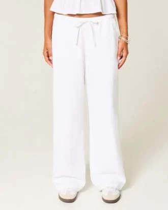 Linen-Blend Pull-On Baggy Pants