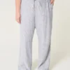 Linen-Blend Pull-On Baggy Pants