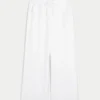 Linen-Blend Pull-On Baggy Pants