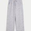 Linen-Blend Pull-On Baggy Pants