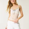 Linen-Blend Side Bow Soft Shorts