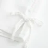 Linen-Blend Side Bow Soft Shorts