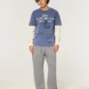 Logo Graphic Baggy Jeans