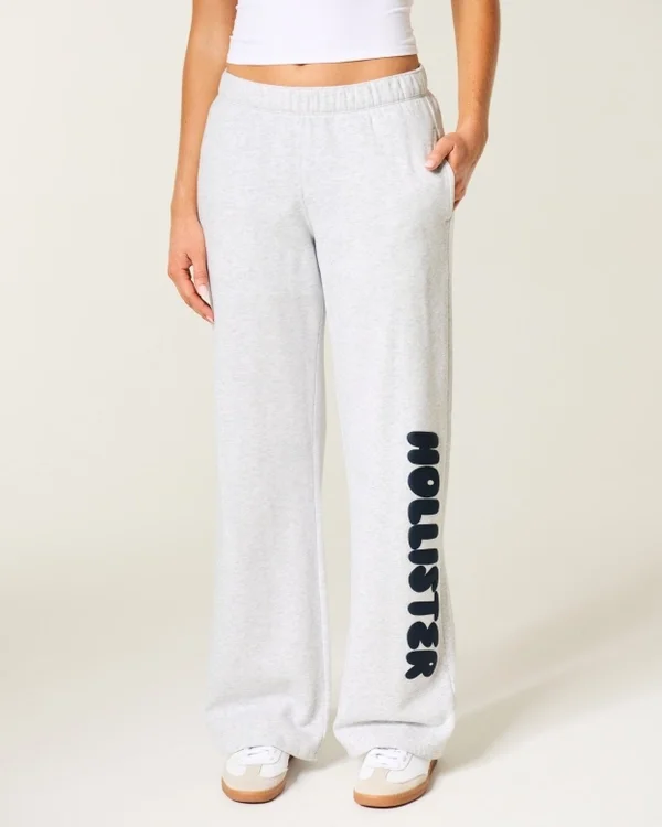 Logo Graphic Wide-Leg Sweatpants Logo Graphic Wide-Leg Sweatpants