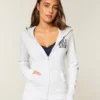 Logo Graphic Zip-Up Hoodie