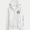 Logo Graphic Zip-Up Hoodie