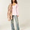 Long-Sleeve Henley Babydoll Top
