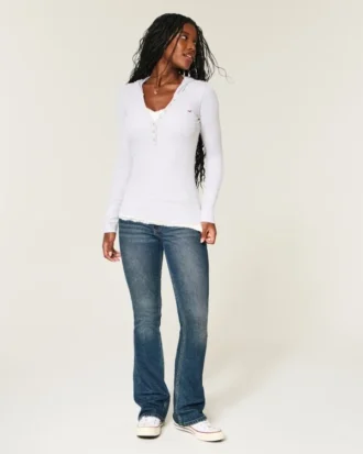 Long-Sleeve Hooded Henley