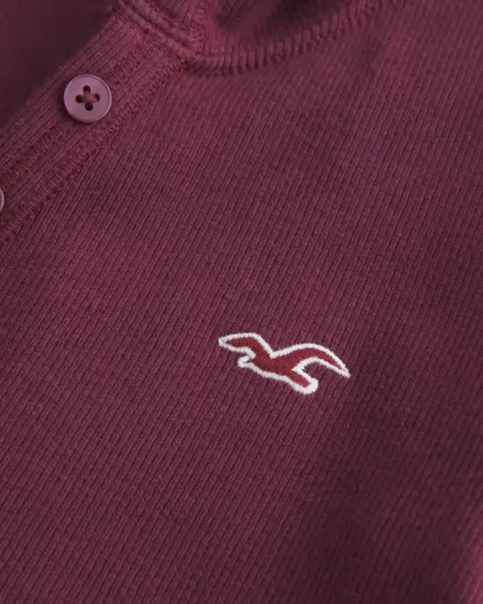 Long-Sleeve Hooded Henley