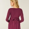 Long-Sleeve Pinch Bust Babydoll Top