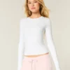 Long-Sleeve Seamless Fabric Crew Baby Tee