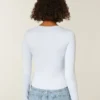 Long-Sleeve Seamless Fabric Crew Baby Tee