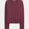 Long-Sleeve Seamless Fabric Crew Baby Tee