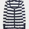 Long-Sleeve Square-Neck Babydoll Sweater
