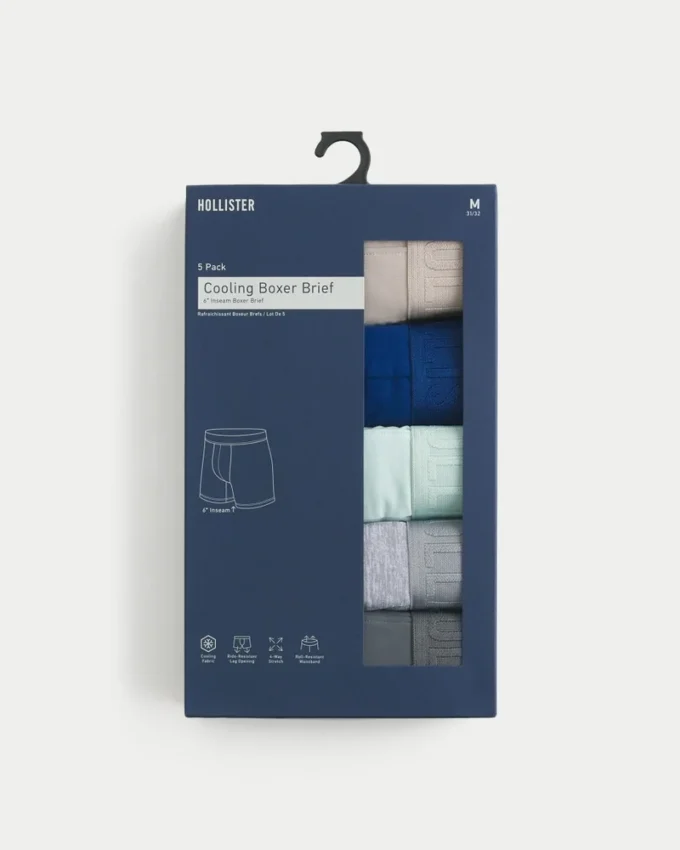 Longer-Length Cooling Boxer Brief 5-Pack