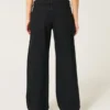 Low-Rise Black Baggy Jeans