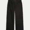 Low-Rise Black Baggy Jeans