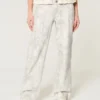 Low-Rise Camo Baggy Jeans