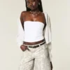Low-Rise Camo Baggy Jort