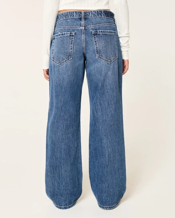 Low-Rise Dark Wash Baggy Jeans Low-Rise Dark Wash Baggy Jeans