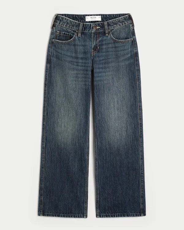 Low-Rise Dark Wash Baggy Jeans Low-Rise Dark Wash Baggy Jeans