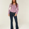 Low-Rise Dark Wash Bootcut Jeans