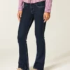 Low-Rise Dark Wash Bootcut Jeans