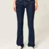 Low-Rise Dark Wash Bootcut Jeans