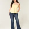Low-Rise Dark Wash Bootcut Jeans
