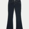 Low-Rise Dark Wash Bootcut Jeans