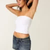 Low-Rise Dark Wash Denim Mini Shorts