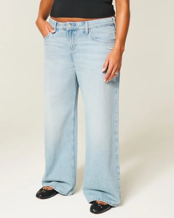 Low-Rise Distressed Baggy Jeans Low-Rise Distressed Baggy Jeans