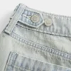 Low-Rise Light Wash Adjustable Waistband Baggy Jort Low-Rise Light Wash Adjustable Waistband Baggy Jort