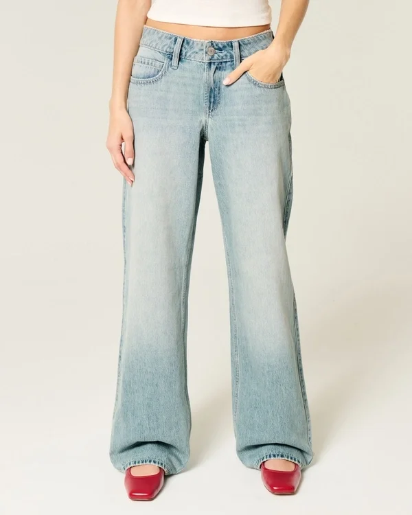 Low-Rise Light Wash Baggy Jeans Low-Rise Light Wash Baggy Jeans