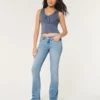 Low-Rise Light Wash Boot Jeans