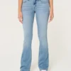 Low-Rise Light Wash Boot Jeans