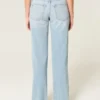 Low-Rise Light Wash Ripped Loose Jeans Low-Rise Light Wash Ripped Loose Jeans