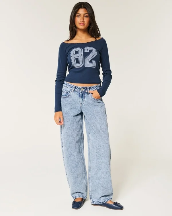 Low-Rise Light Wash Tapered Baggy Jeans Low-Rise Light Wash Tapered Baggy Jeans