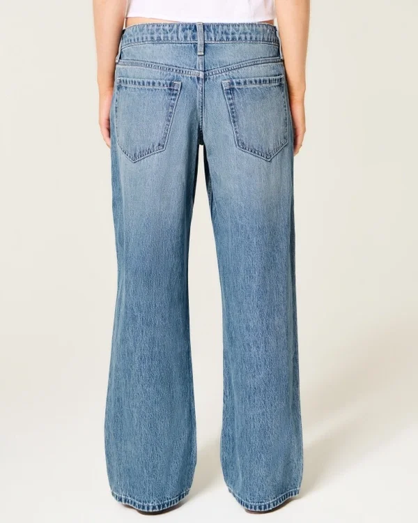 Low-Rise Medium Wash Baggy Jeans Low-Rise Medium Wash Baggy Jeans