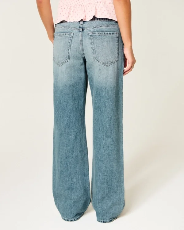 Low-Rise Medium Wash Baggy Jeans Low-Rise Medium Wash Baggy Jeans