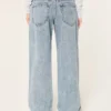 Low-Rise Medium Wash Baggy Jeans