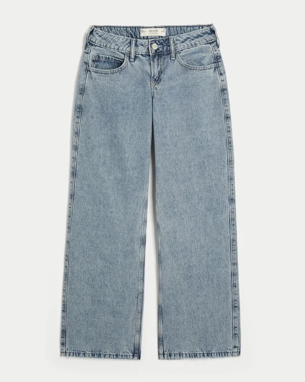 Low-Rise Medium Wash Baggy Jeans Low-Rise Medium Wash Baggy Jeans